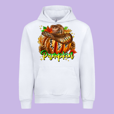 Hello Pumpkin Urban Hoodie Designed By Cowhidedigitalart