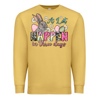 Antique Gold Easter Day A lot can happen in three days Premium Sweatshirt - OliviaCreatesArt