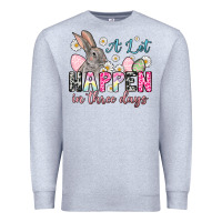 Heather Grey Easter Day A lot can happen in three days Premium Sweatshirt - OliviaCreatesArt