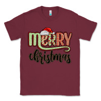 Burgundy merry christmas Classic Tee - MaliasSmallBusiness