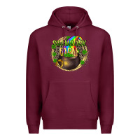 Burgundy St. Patrick's Shamrock farm Premium Hoodie - CowGirlArtShop