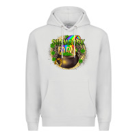 Dove Grey St. Patrick's Shamrock farm Premium Hoodie - CowGirlArtShop