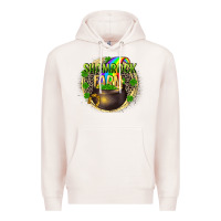 Pale Pink St. Patrick's Shamrock farm Premium Hoodie - CowGirlArtShop
