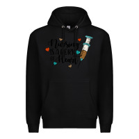 Black nursing i̇s a work of heart Premium Hoodie - JahusDesignShop