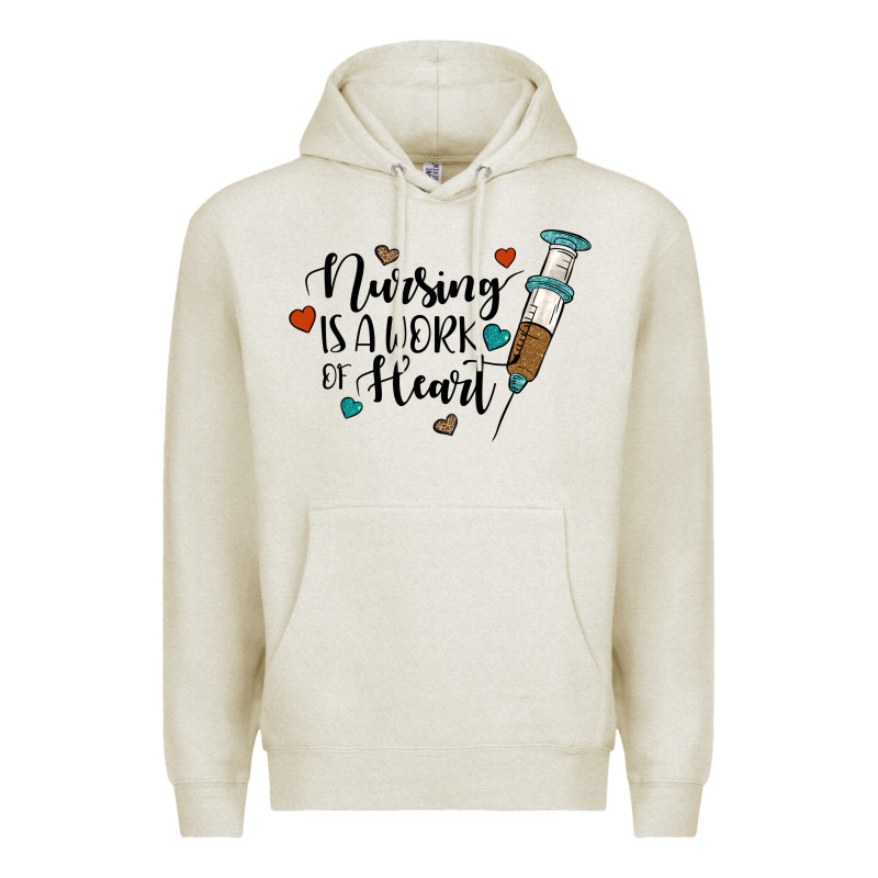 Nursing İs A Work Of Heart Premium Hoodie by JahusDesignShop | Teevron