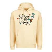 Pina Colada nursing i̇s a work of heart Premium Hoodie - JahusDesignShop