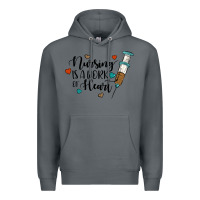 Rock nursing i̇s a work of heart Premium Hoodie - JahusDesignShop