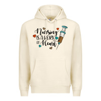 Tofu nursing i̇s a work of heart Premium Hoodie - JahusDesignShop