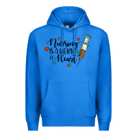 True Royal nursing i̇s a work of heart Premium Hoodie - JahusDesignShop