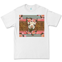 White llama and roses glitter Premium Tee - LillyAllenDesigns