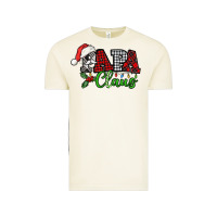 Vintage Arctic Papa Claus with christmas lights and mistletoe Vintage Tee - NancyCooperArtShop