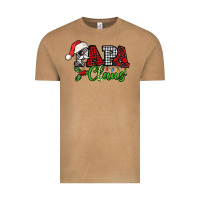 Vintage Camel Papa Claus with christmas lights and mistletoe Vintage Tee - NancyCooperArtShop