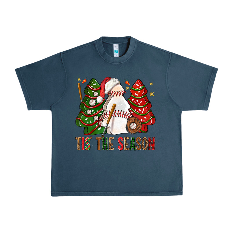 Tis' The Season Baseball Christmas Cakes Bbs Urban Heavy Tee by BundleAndBundleShop | Teevron