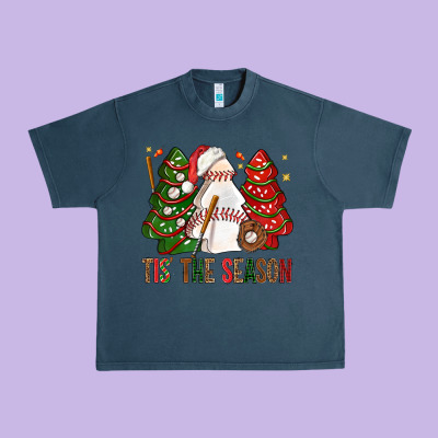 Tis' The Season Baseball Christmas Cakes Bbs Urban Heavy Tee Designed By Bundleandbundleshop