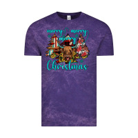 Cloud Purple merry christmas Vintage Tee - JahusDesignShop