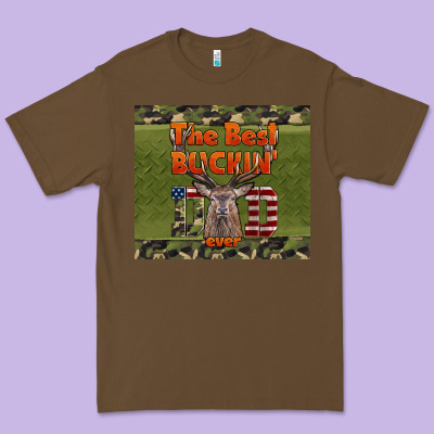 Best Bucking Dad Ever Premium Tee Designed By Lillyallendesigns
