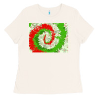 Bone tie dye background christmas 3200x2400 Ladies Tee - AdoDesignShop