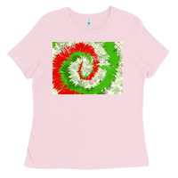 Bubblegum Pink tie dye background christmas 3200x2400 Ladies Tee - AdoDesignShop