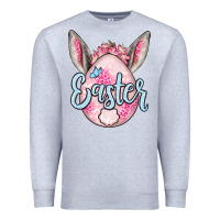 Heather Grey Easter egg Premium Sweatshirt - OliviaCreatesArt