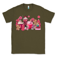 Army Green pink gingerbread coffee Classic Tee - MaliasSmallBusiness