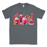 Charcoal Heather pink gingerbread coffee Classic Tee - MaliasSmallBusiness