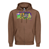 Chestnut mardi gras mama Zipper Hoodie - CowGirlArtShop