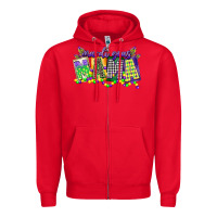 Red mardi gras mama Zipper Hoodie - CowGirlArtShop
