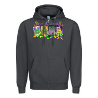 Smoke mardi gras mama Zipper Hoodie - CowGirlArtShop