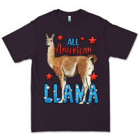 Plum All American Llama Premium Tee - LillyAllenDesigns