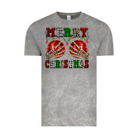 Cloud Rock Merry Christmas skeleton hands boobs Vintage Tee - NancyCooperArtShop
