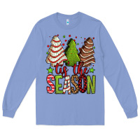 Colony Blue tis the season christmas cakes Long Sleeve Tee - Jasminsmagicworld
