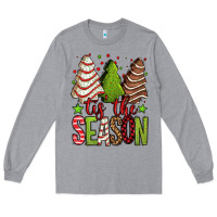 Heather Grey tis the season christmas cakes Long Sleeve Tee - Jasminsmagicworld
