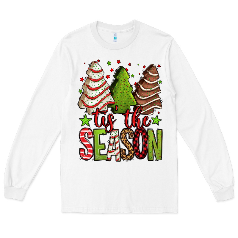 Tis The Season Christmas Cakes Long Sleeve Tee by Jasminsmagicworld | Teevron