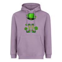 Lavender Custom name St. Patrick's leprechaun Heavyweight Hoodie - OliviaCreatesArt