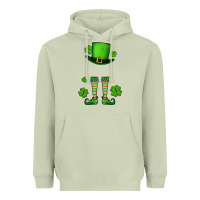 Matcha Custom name St. Patrick's leprechaun Heavyweight Hoodie - OliviaCreatesArt