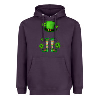 Plum Custom name St. Patrick's leprechaun Heavyweight Hoodie - OliviaCreatesArt