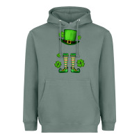 Sage Custom name St. Patrick's leprechaun Heavyweight Hoodie - OliviaCreatesArt