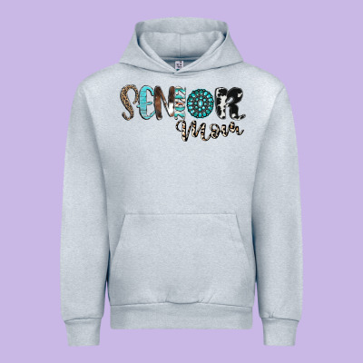 Senior Mom Urban Hoodie Designed By Cowhidedigitalart