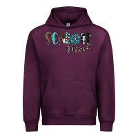 Mauve Wine senior mom Urban Hoodie - CowhideDigitalArt