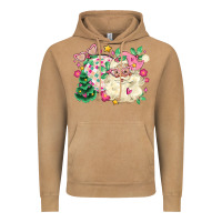 Vintage Camel pink santa and disco ball with christmas tree Vintage Hoodie - MaliasSmallBusiness