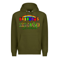Army Green Rainbows pinches good luck wisher St. Patrick's Premium Hoodie - CowGirlArtShop