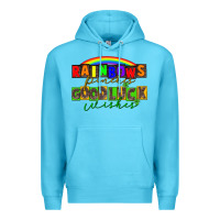 Ocean Blue Rainbows pinches good luck wisher St. Patrick's Premium Hoodie - CowGirlArtShop