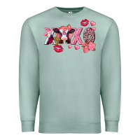 Seafoam Xoxo baby Cow Valentine's Day Premium Sweatshirt - FaDigitalArtStudio