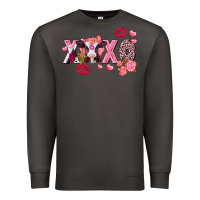 Smoke Xoxo baby Cow Valentine's Day Premium Sweatshirt - FaDigitalArtStudio