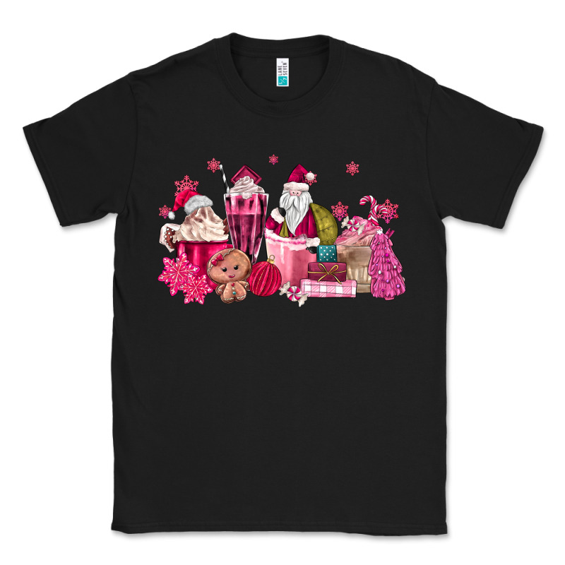 Pink Santa Coffee Classic Tee by MaliasSmallBusiness | Teevron
