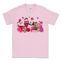 Bubblegum Pink pink santa coffee Classic Tee - MaliasSmallBusiness