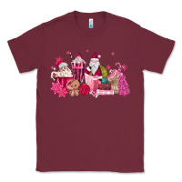 Burgundy pink santa coffee Classic Tee - MaliasSmallBusiness