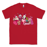 Red pink santa coffee Classic Tee - MaliasSmallBusiness