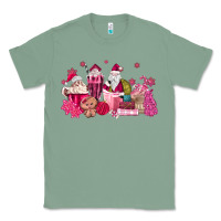 Sage pink santa coffee Classic Tee - MaliasSmallBusiness