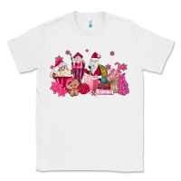 White pink santa coffee Classic Tee - MaliasSmallBusiness